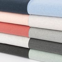 French Terry Sommersweat Melange einfarbig grün meliert 1.50m Breite
