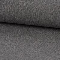 Strickschlauch Bündchenstoff gerippt grau meliert 35cm Breite