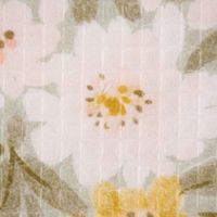 Bekleidungsstoff Waffelpique Digitaldr. Blumen altgrün rosa senf 1.45