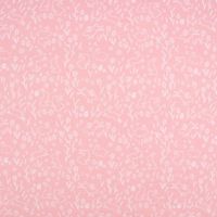 Baumwollstoff Organic Bio Allover Ostern Hasen Blumen rosa weiß 1.50m