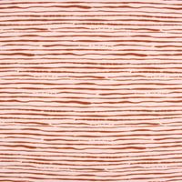 Baumwolljersey Organic Bio Streifen unregelmäßig rosa rost 1.5m