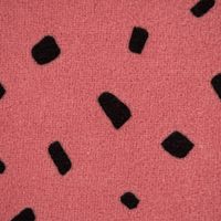 Bekleidungsstoff Nicky Tupfen Punkte dunkel altrosa schwarz 1.55m