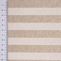 Jacquard Tischwäschestoff Doubleface extra Streifen natur beige 2.8m
