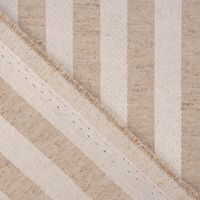 Jacquard Tischwäschestoff Doubleface extra Streifen natur beige 2.8m