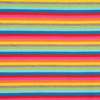 Baumwolljersey Jersey Streifen Regenbogenfarben bunt 1.4m Breite