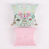 Rico Design Geschenkschachteln Mix Wonderland Mint Rosa mit Folienprägung 6 Stück verschieden groß