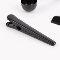 Verschlussklammern Kaffeelöffel Edelstahl schwarz 11.5x1.5cm 3er Set