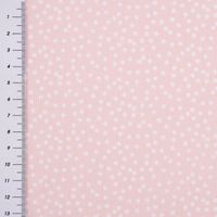 Baumwollstoff Pallino Punkte Tüpfelchen Flocken rosa weiß 1.40m