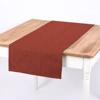 DekostoffPanama Vercors melierte Struktur uni terracotta 140cm