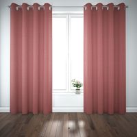 DekostoffPanama Vercors melierte Struktur uni marsala rot 140cm