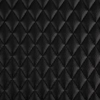 Kunstleder Lederimitat Steppstoff Steppung Rauten schwarz 1.4m Breite