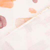 Baumwolljersey Digitaldr. Pinselstriche Blumen aquarell creme violett