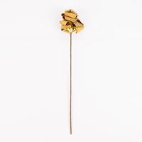 Kunstblume Papierblume handgefertigt Rose gelbgrün 35cm