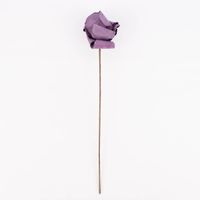 Kunstblume Papierblume handgefertigt Mohn lila 43cm