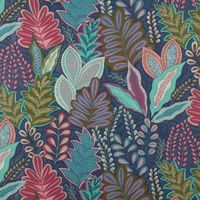 SCHÖNER LEBEN. Tischläufer Botanic Arty Blätter blau pink grün