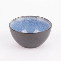 Schale Bowl klein reactive glaze reaktive Glasur blau 12x6cm (DxH)