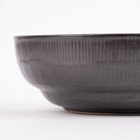 Schale Bowl mit gewelltem Rand reactive glaze reaktive Glasur türkis 17.5x6.5cm
