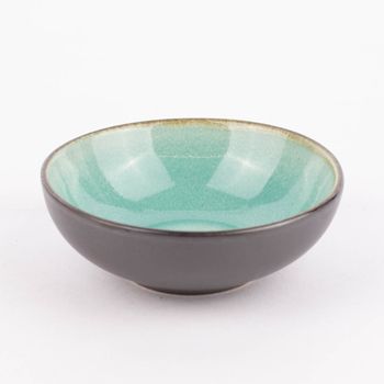 Schale Bowl mini reactive glaze reaktive Glasur türkis 12x4cm (DxH)