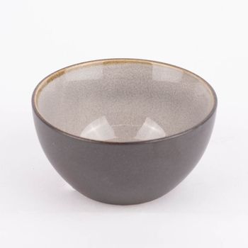 Schale Bowl klein reactive glaze reaktive Glasur hellgrau 12x6cm (DxH)