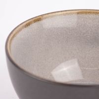 Schale Bowl klein reactive glaze reaktive Glasur hellgrau 12x6cm (DxH)