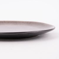 Teller reactive glaze reaktive Glasur braun 22cm