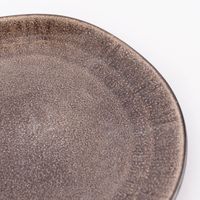 Teller reactive glaze reaktive Glasur braun 22cm