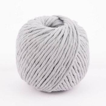 Kordel Baumwolle Makramee 5mm hellgrau 50m