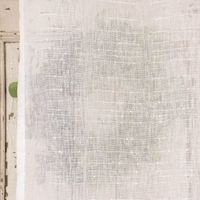 Ösengardine XXL Schnurstreifen mit Glitzerpailletten weiß 300x260cm