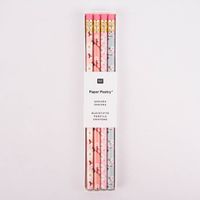 Rico Design Bleistifte Mix Kirschblüten rosa hellblau 4 Stück