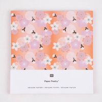 Rico Design Origami Papier Kirschblüten 50 Blatt bunt 15x15cm
