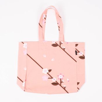 Rico Design Canvasshopper Kirschblüten Sakura pfirsich rosa 38x40x13cm
