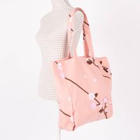 Rico Design Canvasshopper Kirschblüten Sakura pfirsich rosa 38x40x13cm