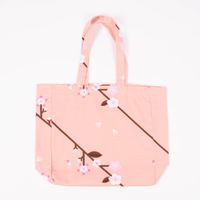 Rico Design Canvasshopper Kirschblüten Sakura pfirsich rosa 38x40x13cm