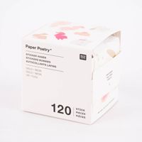 Rico Design Sticker Hasen rosa weiß goldfarbig 120 Stück