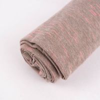 Rico Design Jersey Stoffabschnitt meliert taupe pink 80x100cm