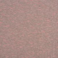 Rico Design Jersey Stoffabschnitt meliert taupe pink 80x100cm