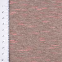 Rico Design Jersey Stoffabschnitt meliert taupe pink 80x100cm