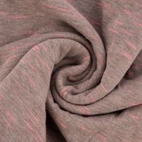 Rico Design Jersey Stoffabschnitt meliert taupe pink 80x100cm