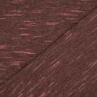 Rico Design Jersey Stoffabschnitt meliert braun pink 80x100cm