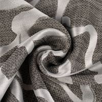 Dekostoff Jacquard beidseitig Labyrinth Liniengeflecht grau silber 1.60m Breite