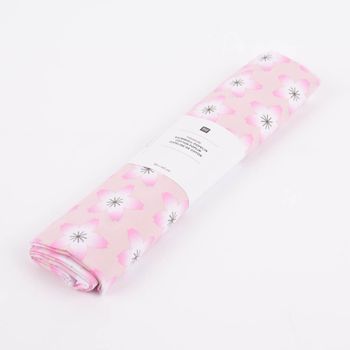 Rico Design Baumwollstoff Kirschblüten hellrosa pink weiß 50x140cm