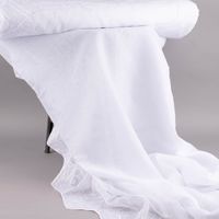 Gardinenstoff Gardinenstores Stickerei Voile Blätter Bordüre raumhoc