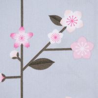 Rico Design Baumwollstoff Kirschblütenzweige hellblau rosa 50x140cm