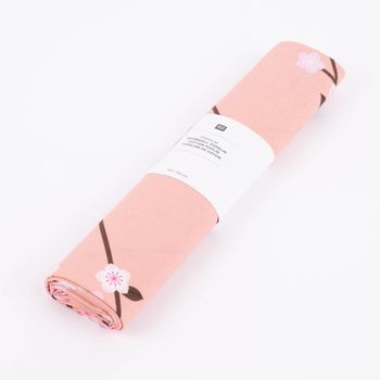 Rico Design Baumwollstoff Kirschblütenzweige pfirsich rosa 50x140cm