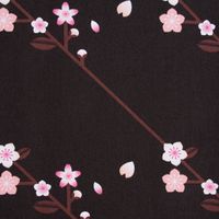 Rico Design Baumwollstoff Kirschblütenzweige schwarz weiß 50x140cm