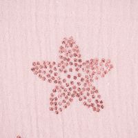 Rico Design Bekleidungsstoff Krinkel MusselKirschblüten rosa metallic