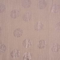 Rico Design Bekleidungsstoff Krinkel MusselKirschblüten taupe metalli