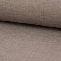 Bekleidungsstoff Double Gauze Windelstoff uni taupe meliert 1.35m