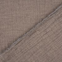Bekleidungsstoff Double Gauze Windelstoff uni taupe meliert 1.35m