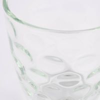 Windlicht Teelicht Trinkglas Dots Glas farblos 7.5x7.5cm
